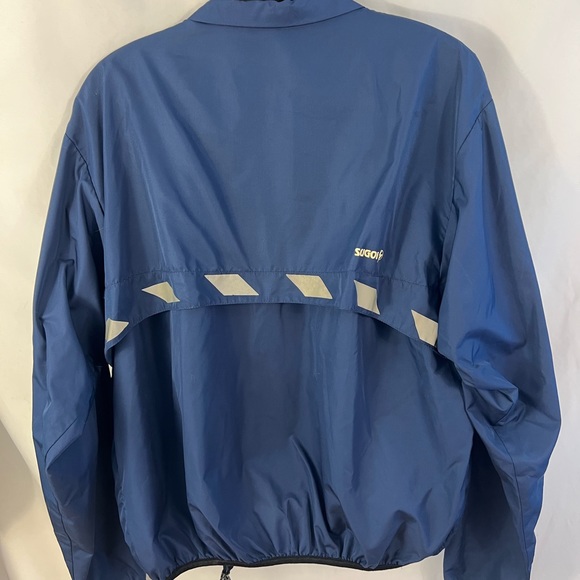 Sugoi Jacket Womens L Blue Full Zip Pockets Windbreaker Cycling Vented - Picture 4 of 7